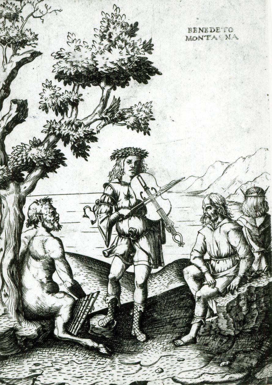 Apollo ve Pan by Bartolomeo Montagna