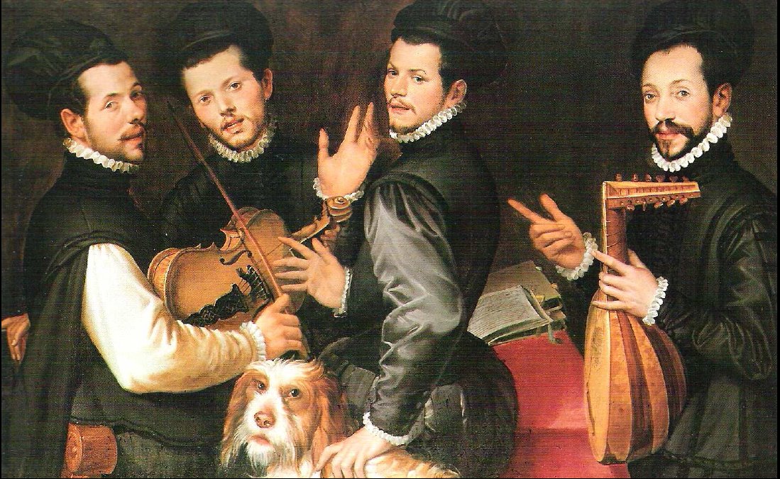 Dört Monaldini kardeşin portresi by Bartolomeo Passarotti