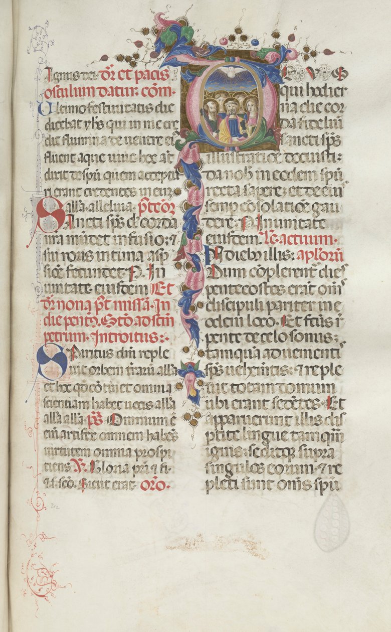 Yanlış satış: Fol. 214: Pentekost, 1469. by Bartolomeo Caporali