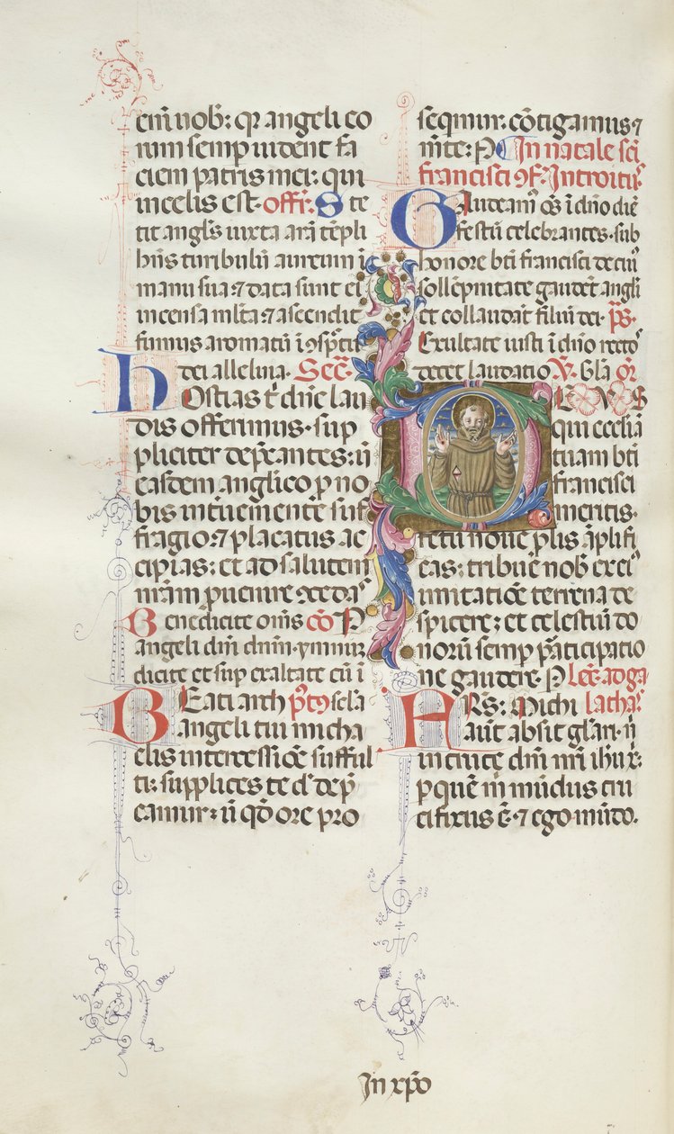 Yanlış satış: Fol. 318v: Aziz Francis, 1469. by Bartolomeo Caporali
