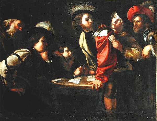 Askerler Oyun Kağıtları by Bartolomeo after Manfredi
