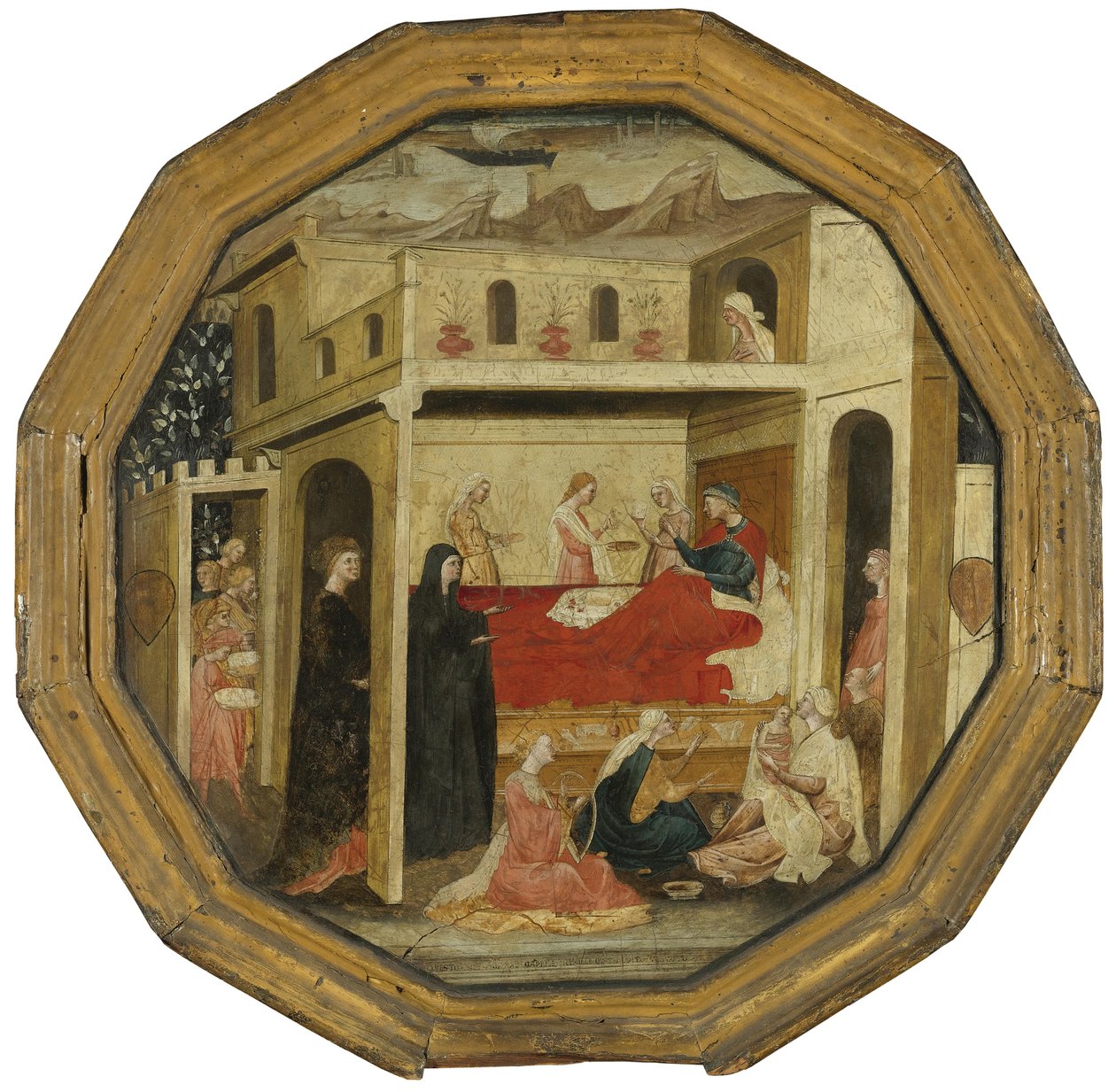 Montauri doğum tepsisi by Bartolomeo di Fruosino