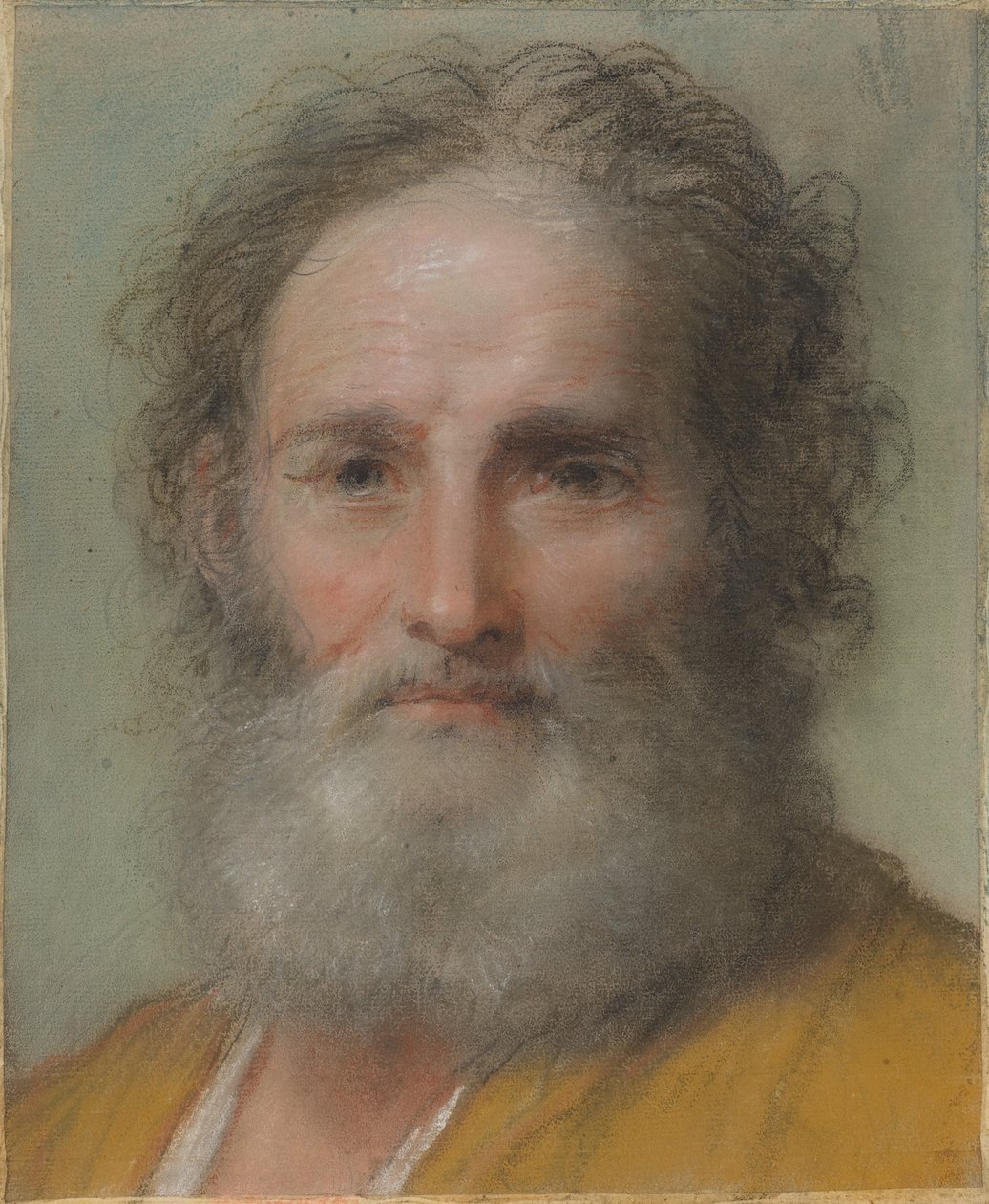 Sakallı Bir Adamın Başı by Benedetto Luti