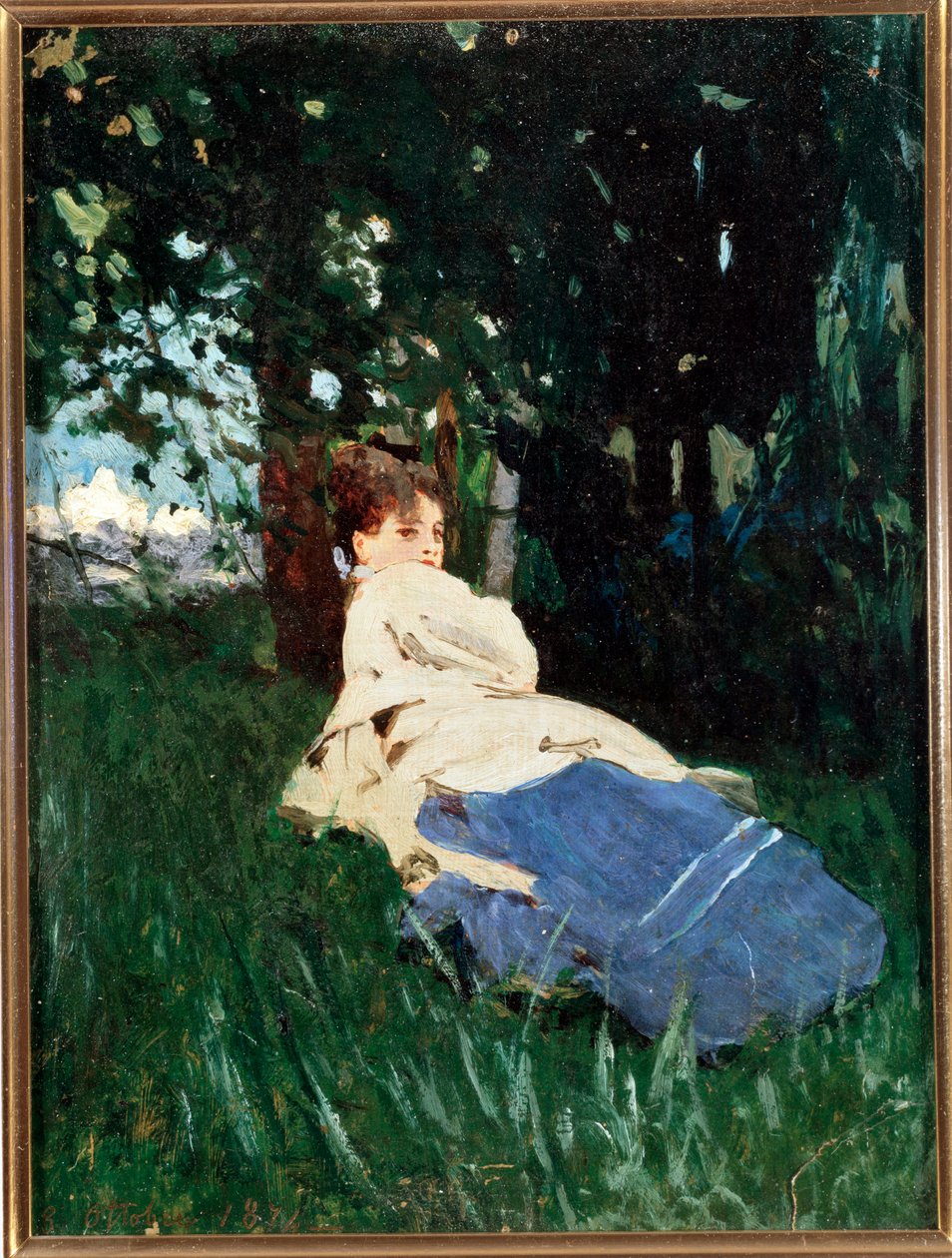 Donna Erminia (tuval üzerine yağlı boya by Benedetto Musso