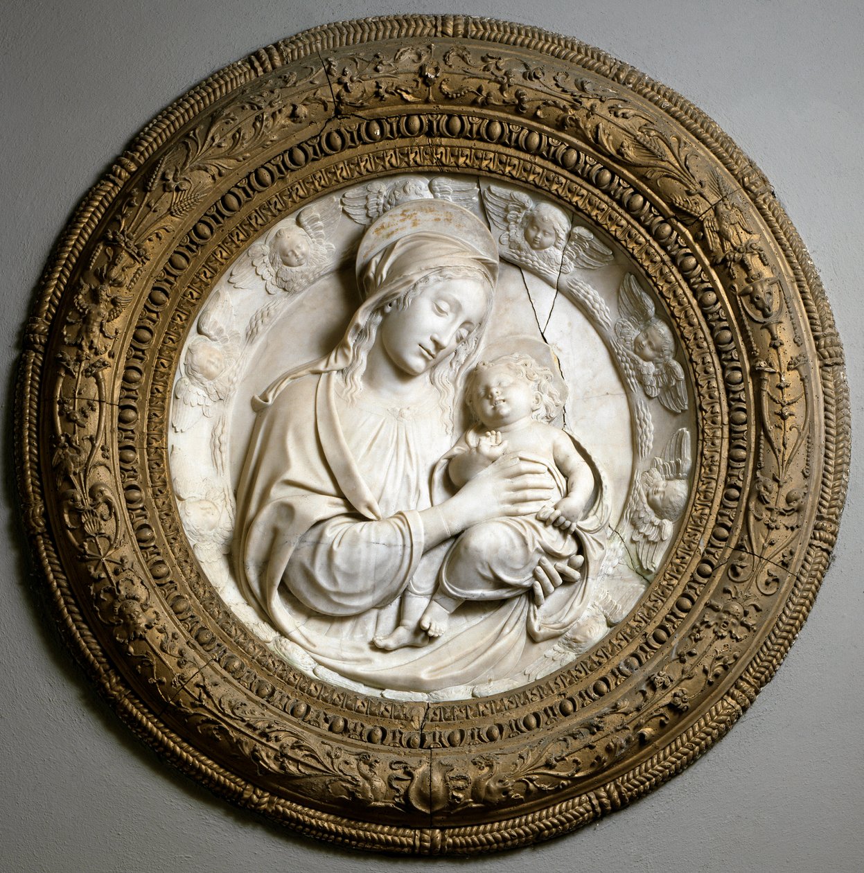 Bakire ve Çocuk. Heykel by Benedetto da Maiano