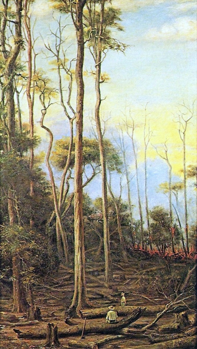 Paroba ağaçlarınPortekizler: Perobeirasn olarak by Benedito Calixto