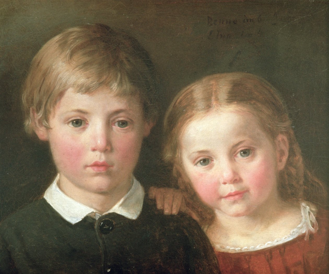 Benno altı yıl ve Elna, dört yıl, 1864 by Bengt Nordenberg