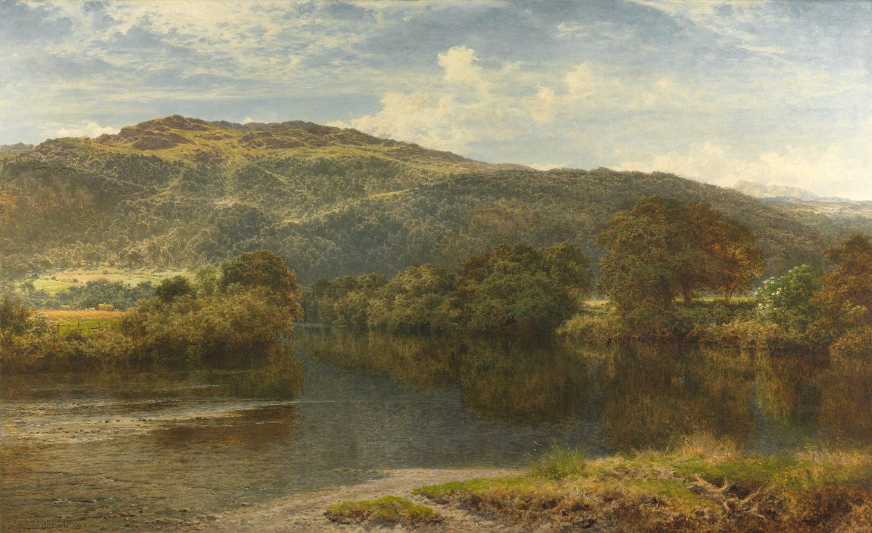 Bir Yaz Sabahı, Kuzey Galler, 1908 by Benjamin Williams Leader