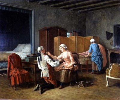Sarma Yünü (panelde yağ) by Benjamin Eugene Fichel