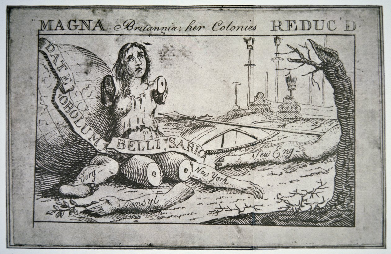 Büyük Britanya: kolonileri azaltıldı (lito) by Benjamin Franklin