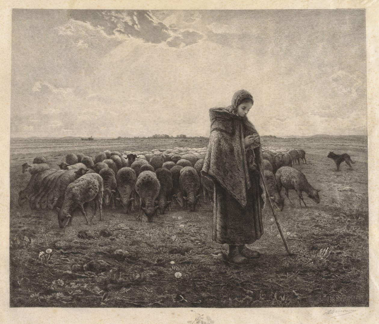 koyun ağılı by Benjamin Louis Auguste Damman