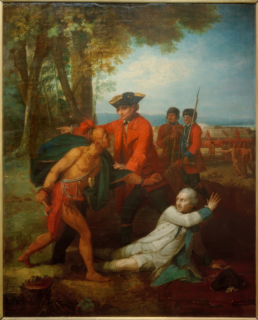 General Johnson subayı kurtardı by Benjamin West