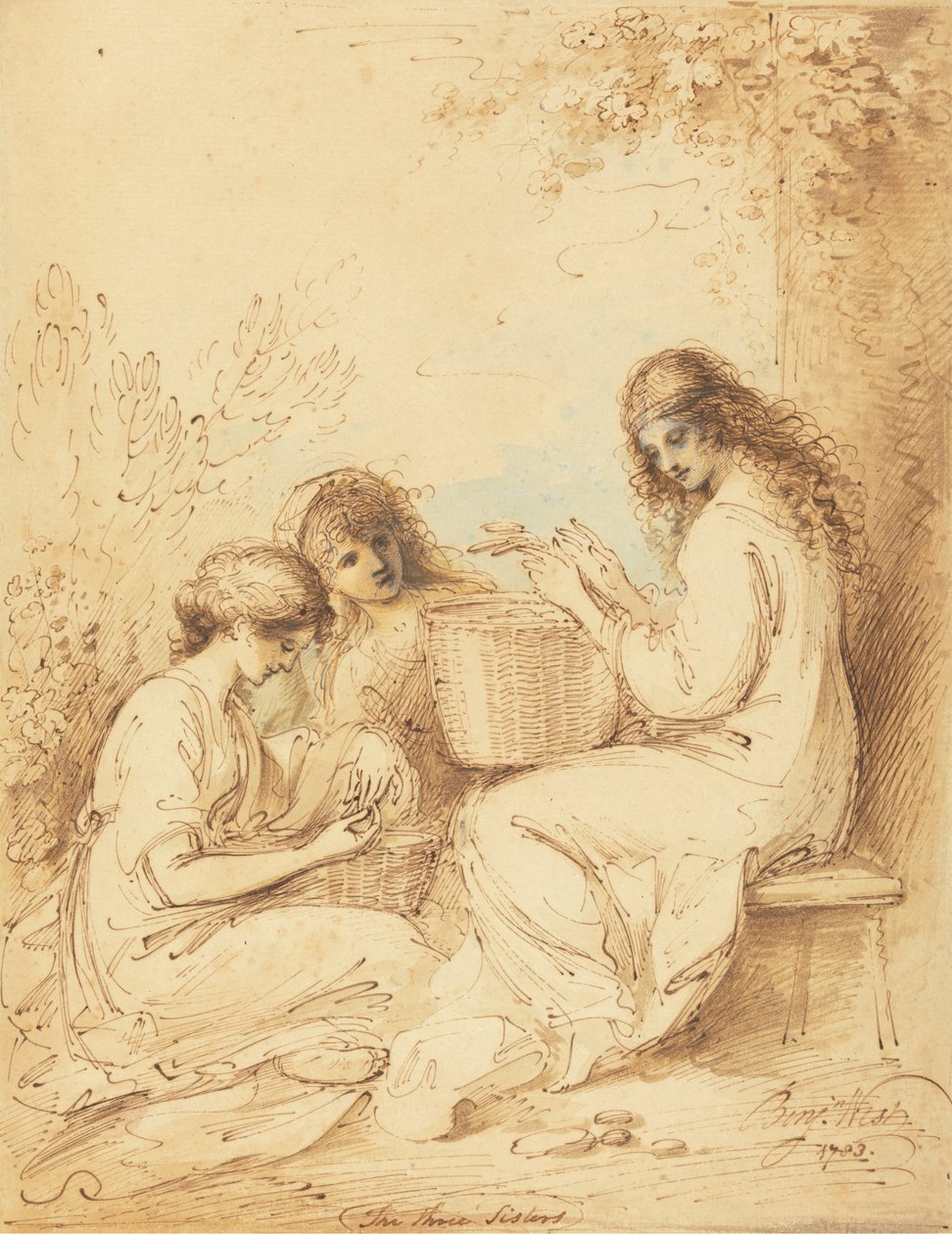 Üç Kız Kardeş by Benjamin West