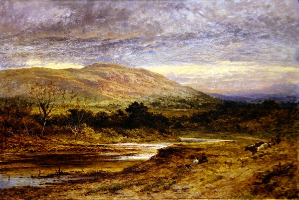 Akşam olarak Llandulas, Kuzey Galler by Benjamin Williams Leader