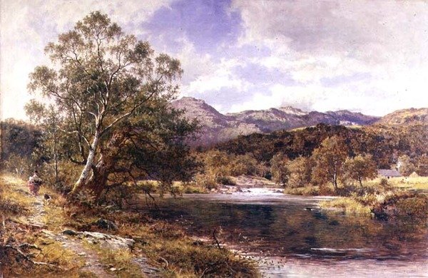 Llugwy, Kuzey Galler by Benjamin Williams Leader
