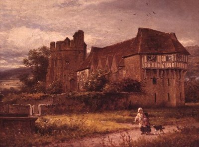 Stokesay Kalesi, Shropshire by Benjamin Williams Leader