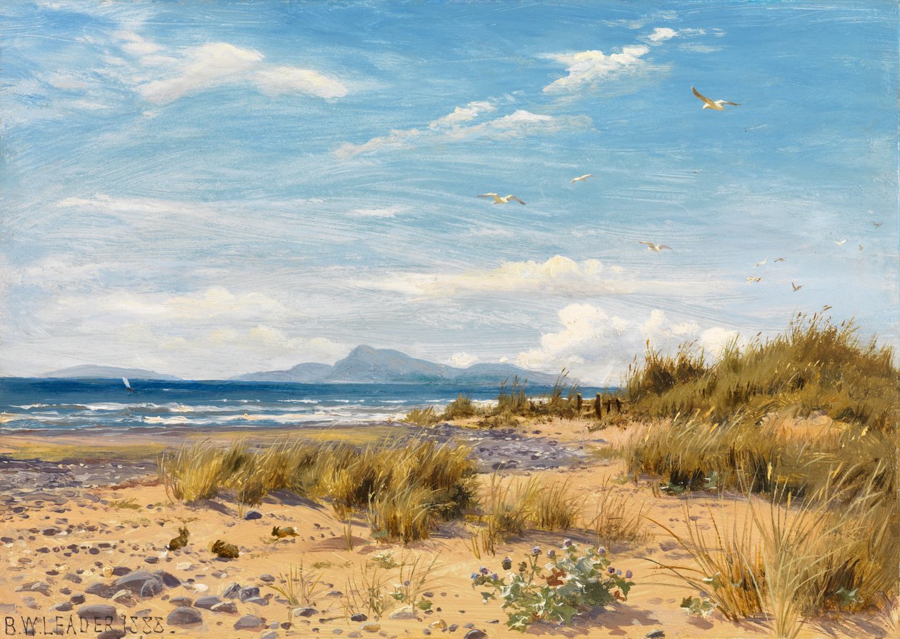Carnarvonshire Sahili by Benjamin Williams Leader