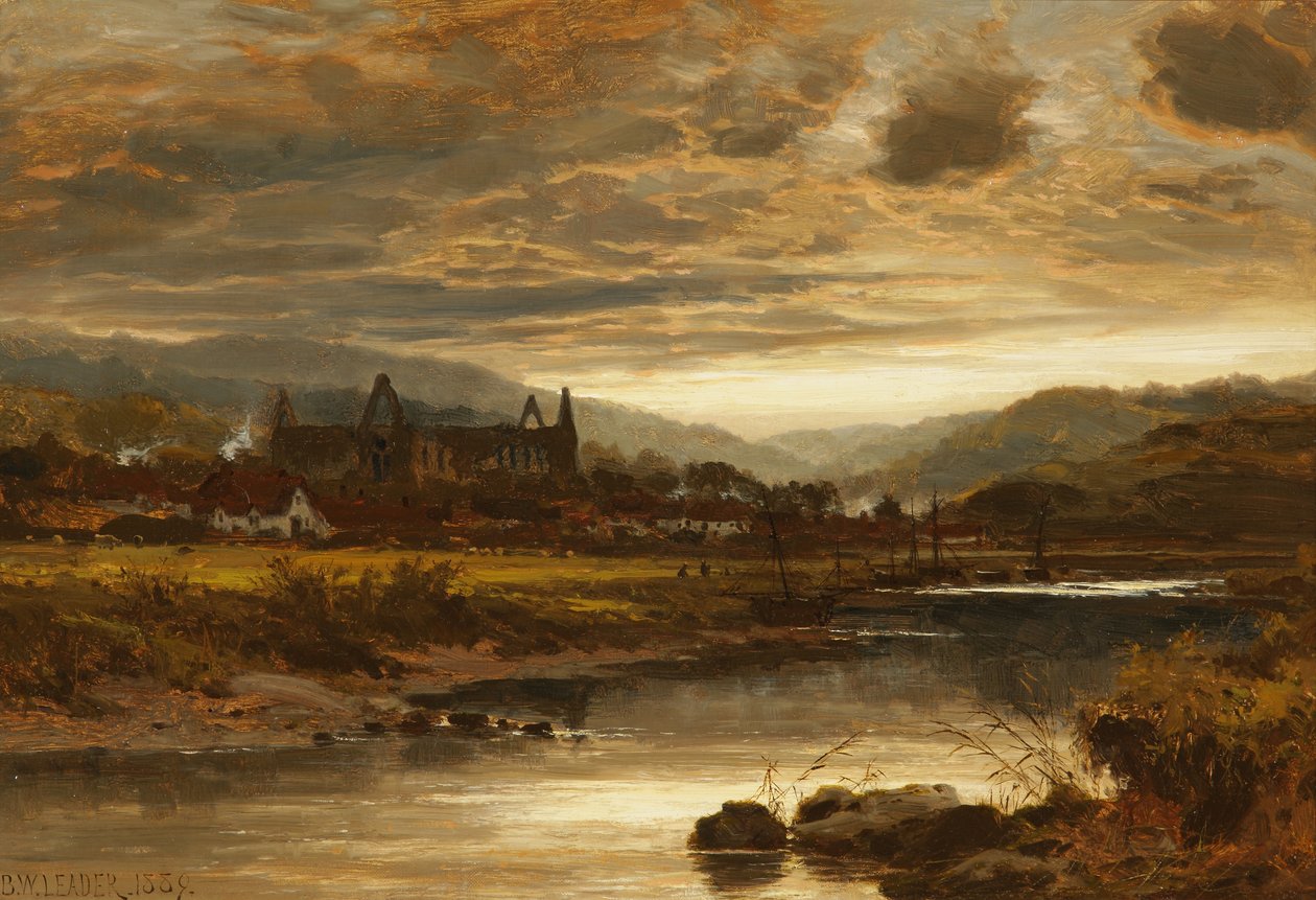 Tintern Manastırı, Galler, 1889 by Benjamin Williams Leader