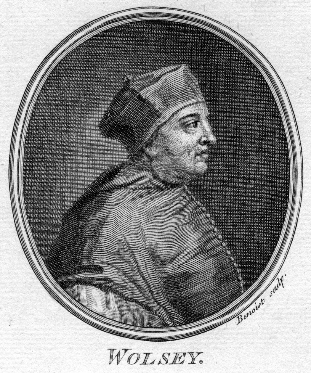 Thomas Wolsey c1475-1530, İngiliz devlet adamı. by Benoist