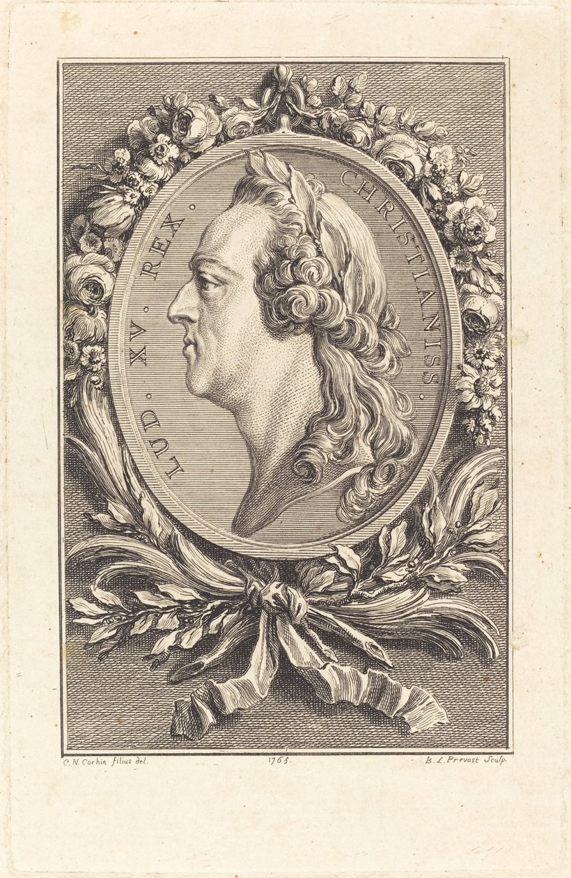 Louis XV, 1765. by Benoit Louis Prevost