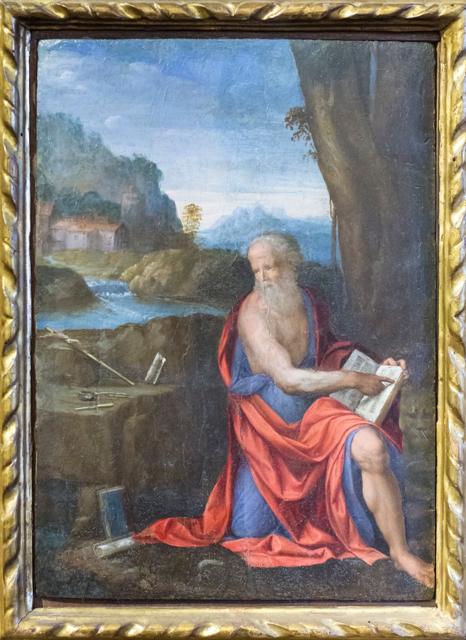 Çölde Aziz Jerome by Benvenuto Tisi da Garofalo