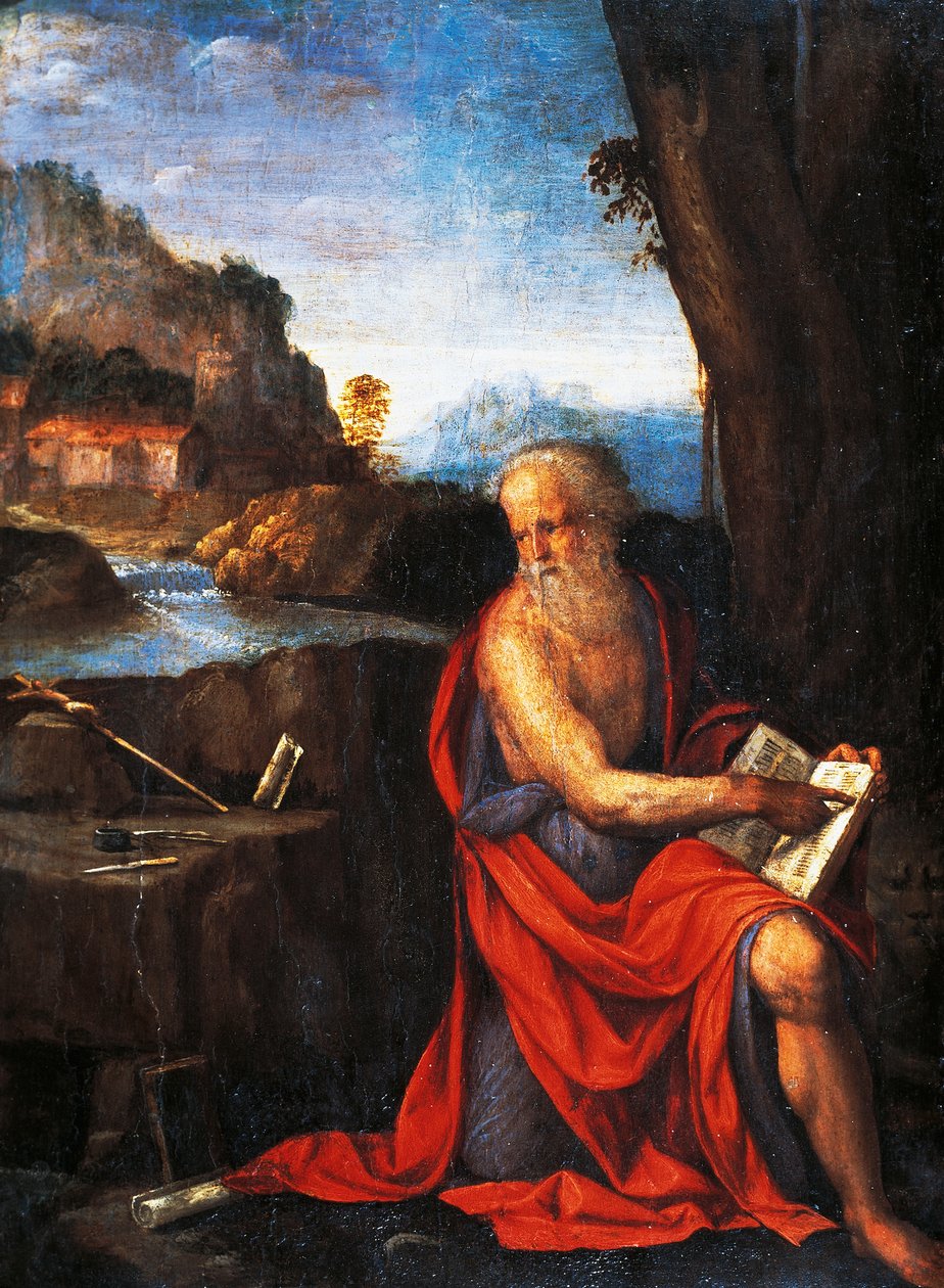 Aziz Jerome, Garofalo (1481-1559). by Benvenuto Tisi da Garofalo