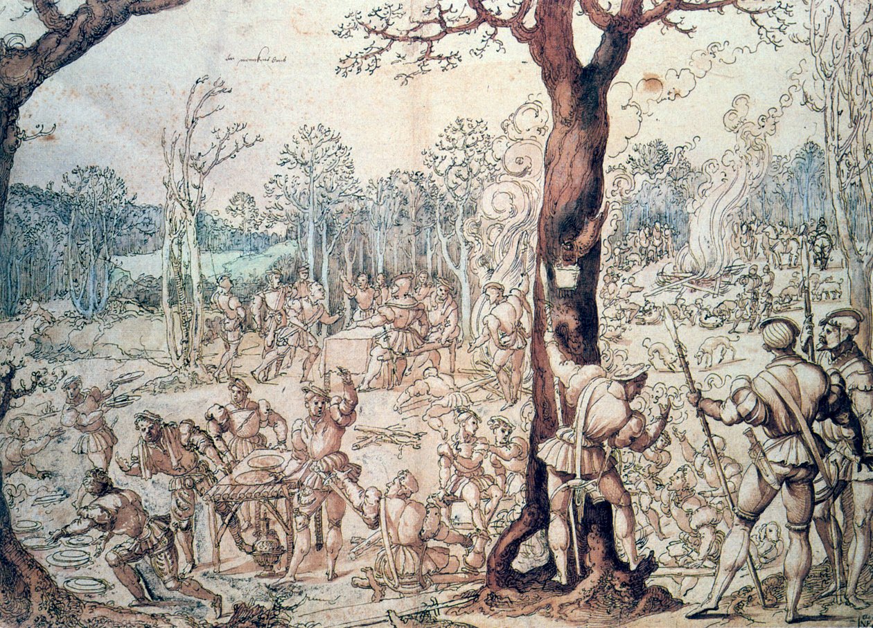 Av Partisi, 16. yüzyıl. by Bernard van Orley