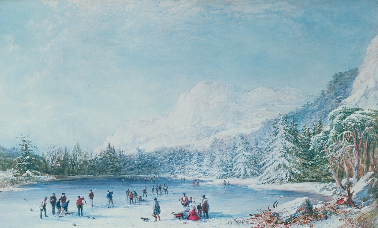 Curling by Bernard Walter Evans