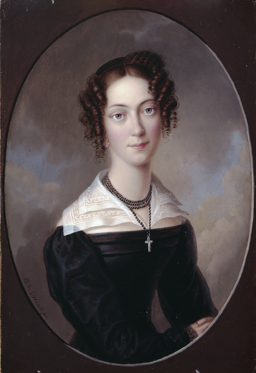 Siyah elbise by Bernard von Guerard