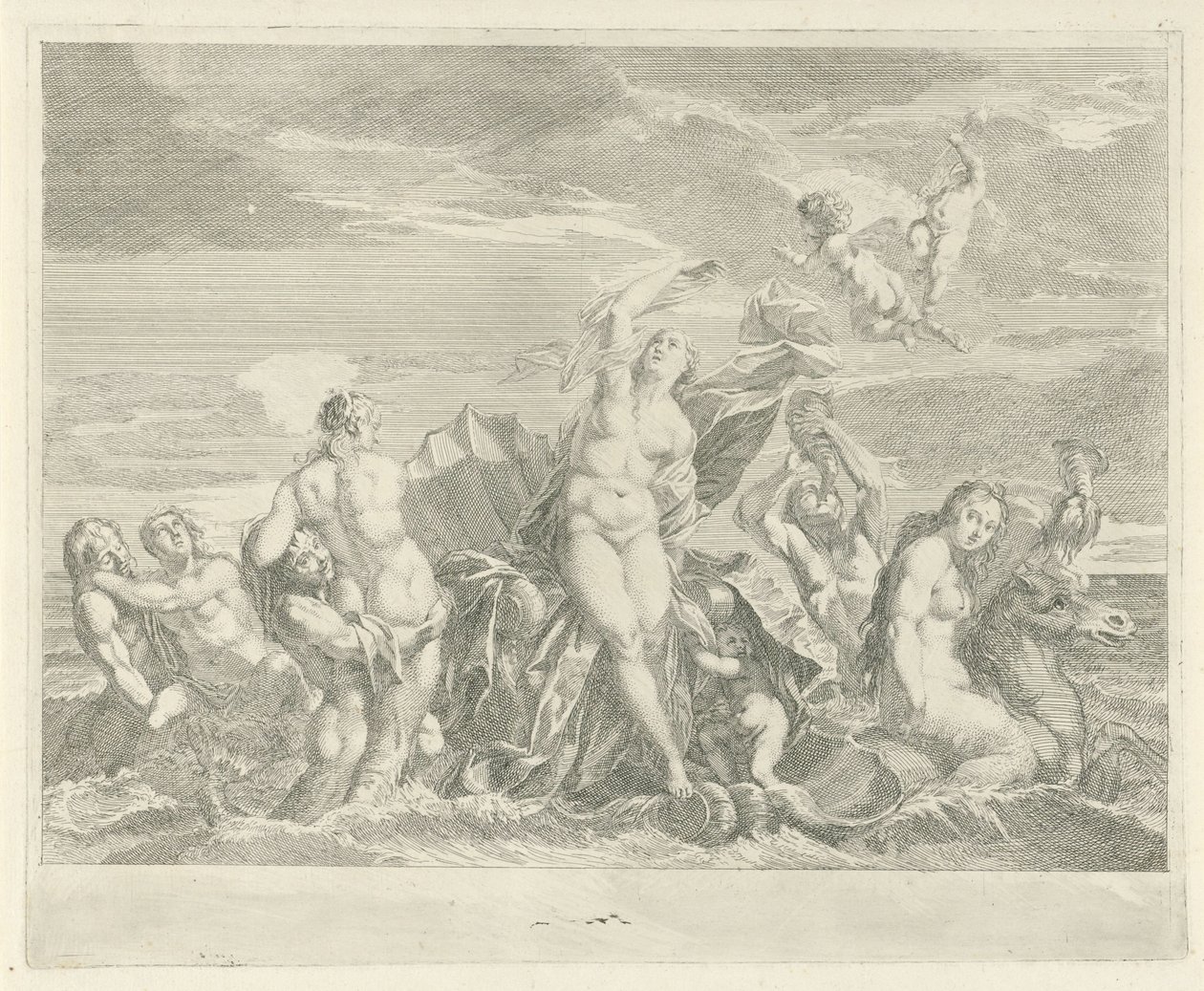 Triomf van Galatea by Bernard Picart