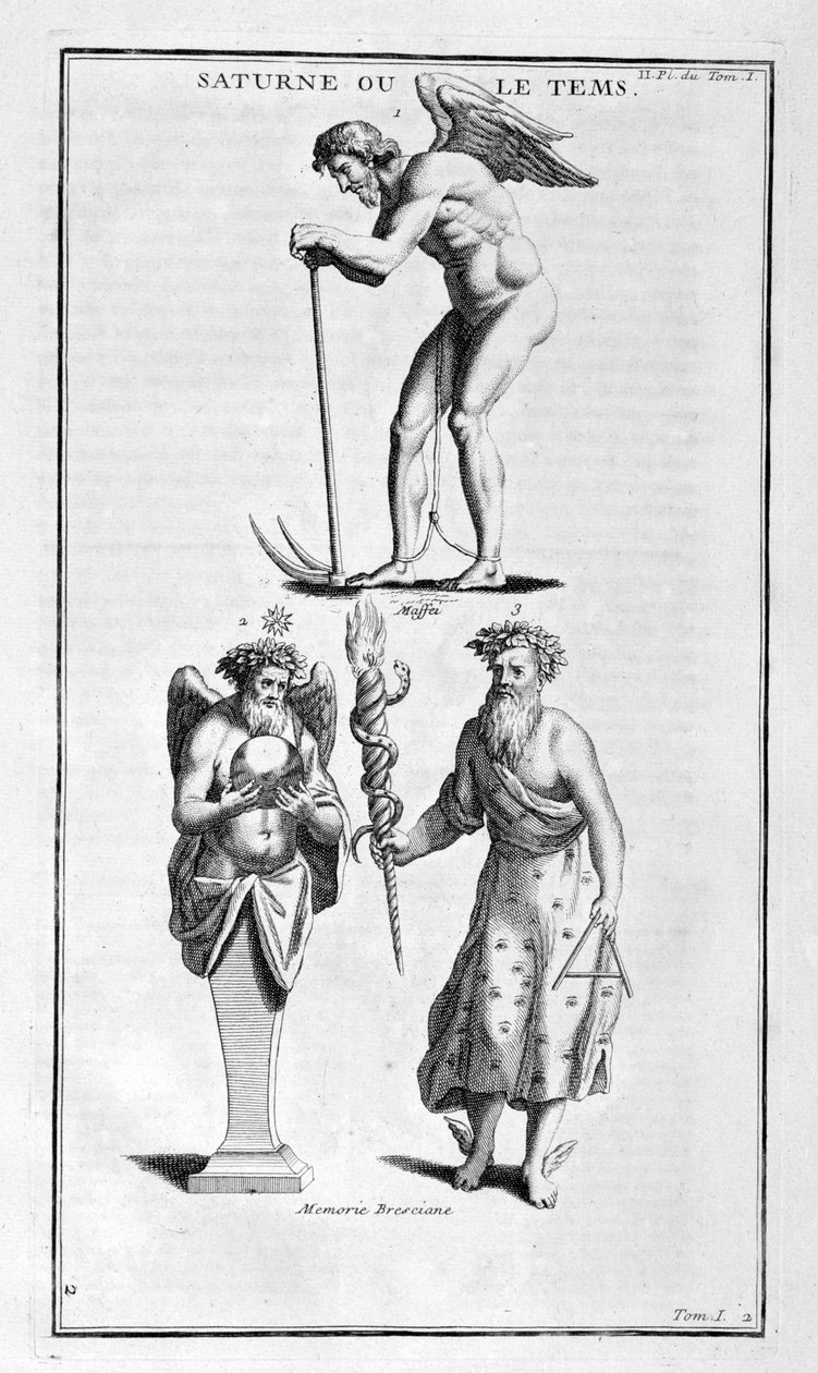 Satürn, 1757. by Bernard de Montfaucon