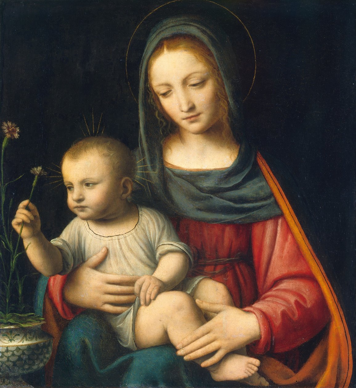 Karanfil Madonna, c. 1515. by Bernardino Luini