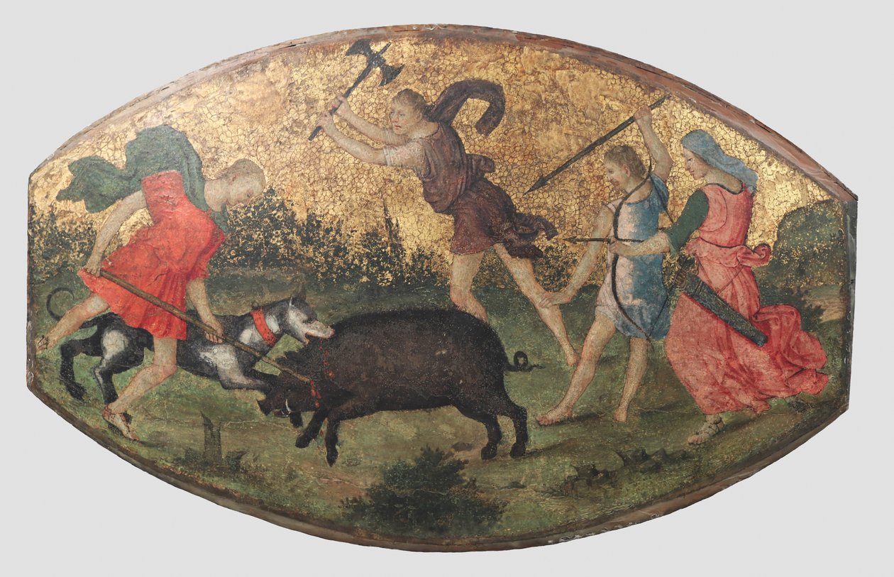 Calydonian Domuz Avı, yaklaşık. 1509. by Bernardino Pinturicchio