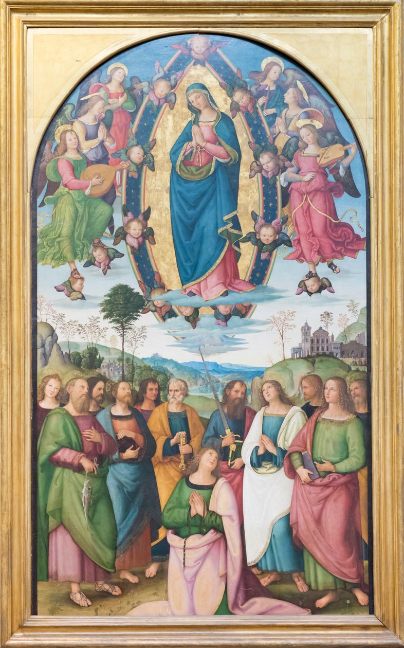 Meryem Ana'nın varsayımı by Bernardino di Betto (& studio) Pinturicchio