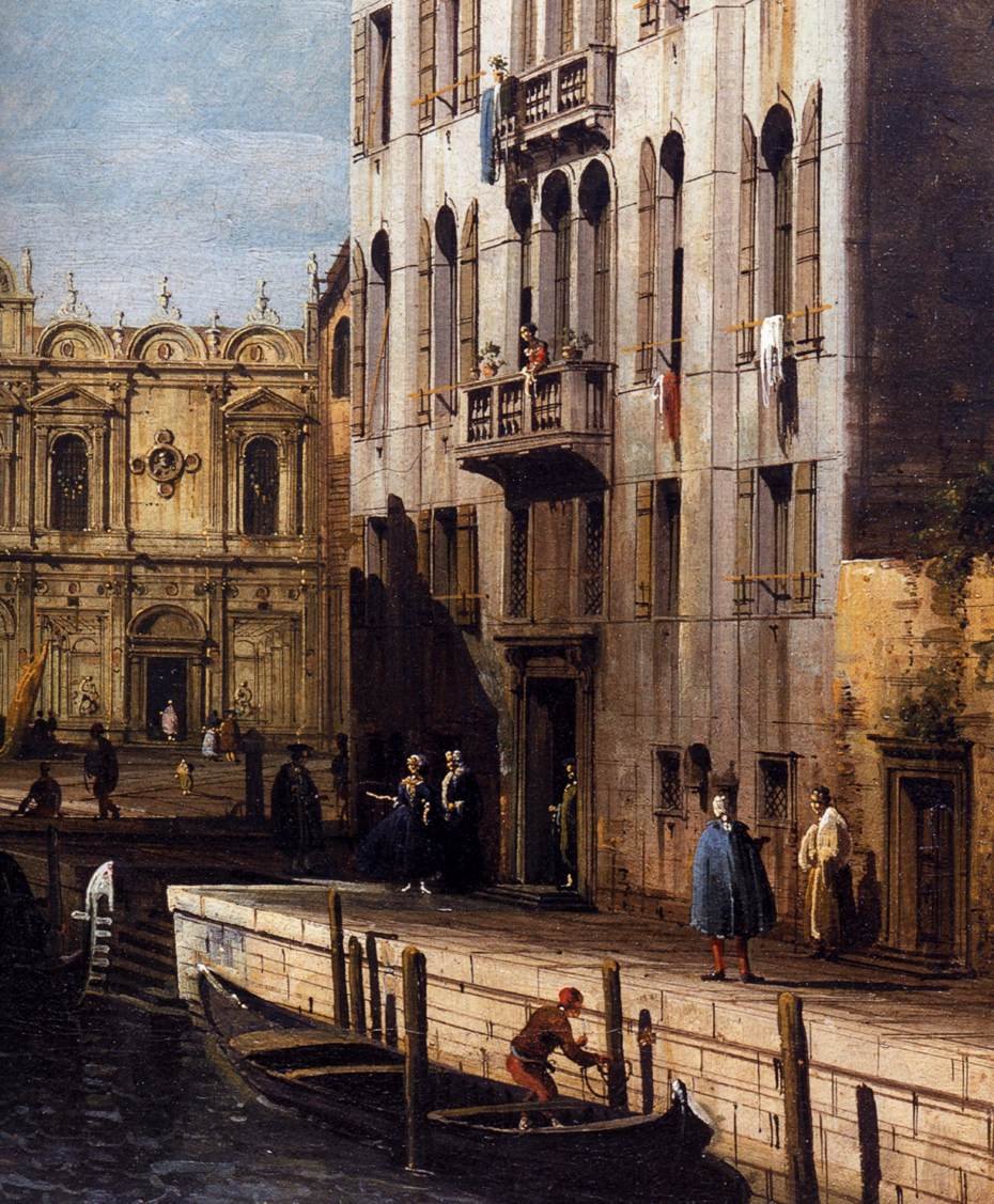 Scuola di San Marco ile Rio dei Mendicanti (detay) by Bernardo Bellotto