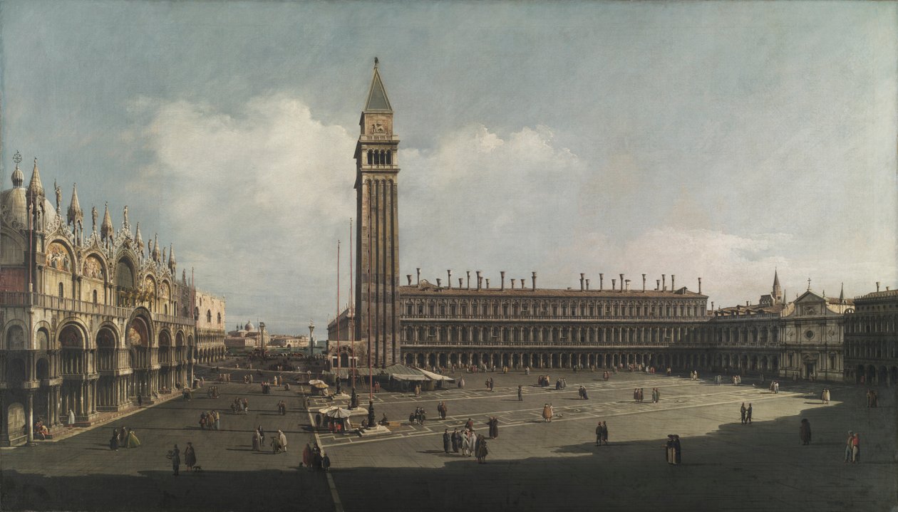 Piazza San Marco, Venedik, c. 1740. by Bernardo Bellotto