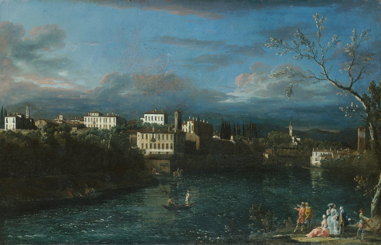 Vaprio dAdda, 1744. by Bernardo Bellotto