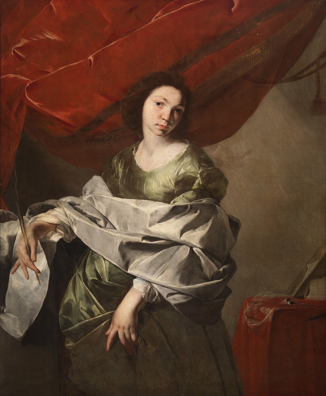 Saint Lucia, yaklaşık 1645-1648. by Bernardo Cavallino