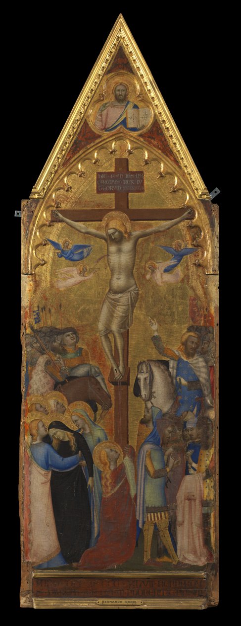 Çarmıha Gerilme (orta panel) (düz) by Bernardo Daddi