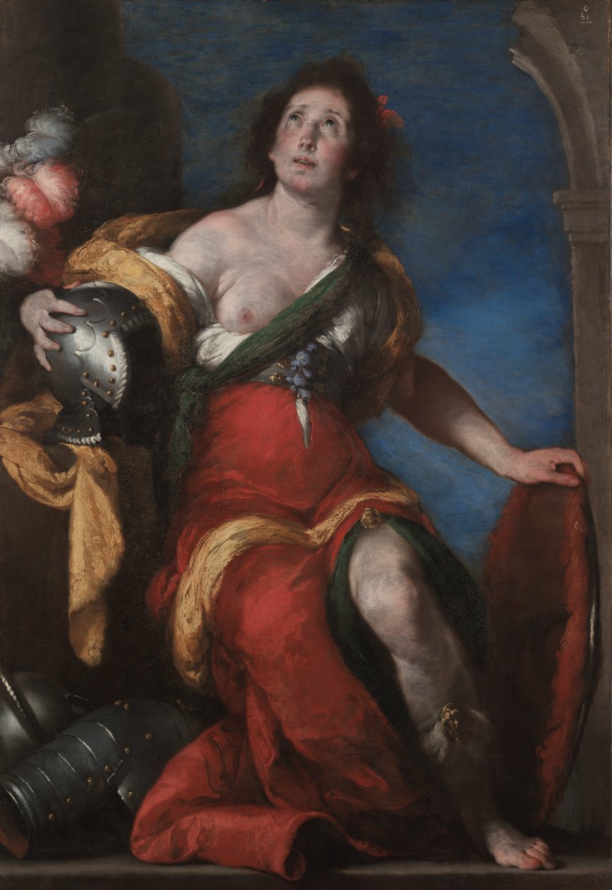 Alegorik Figür, c. 1636. by Bernardo Strozzi