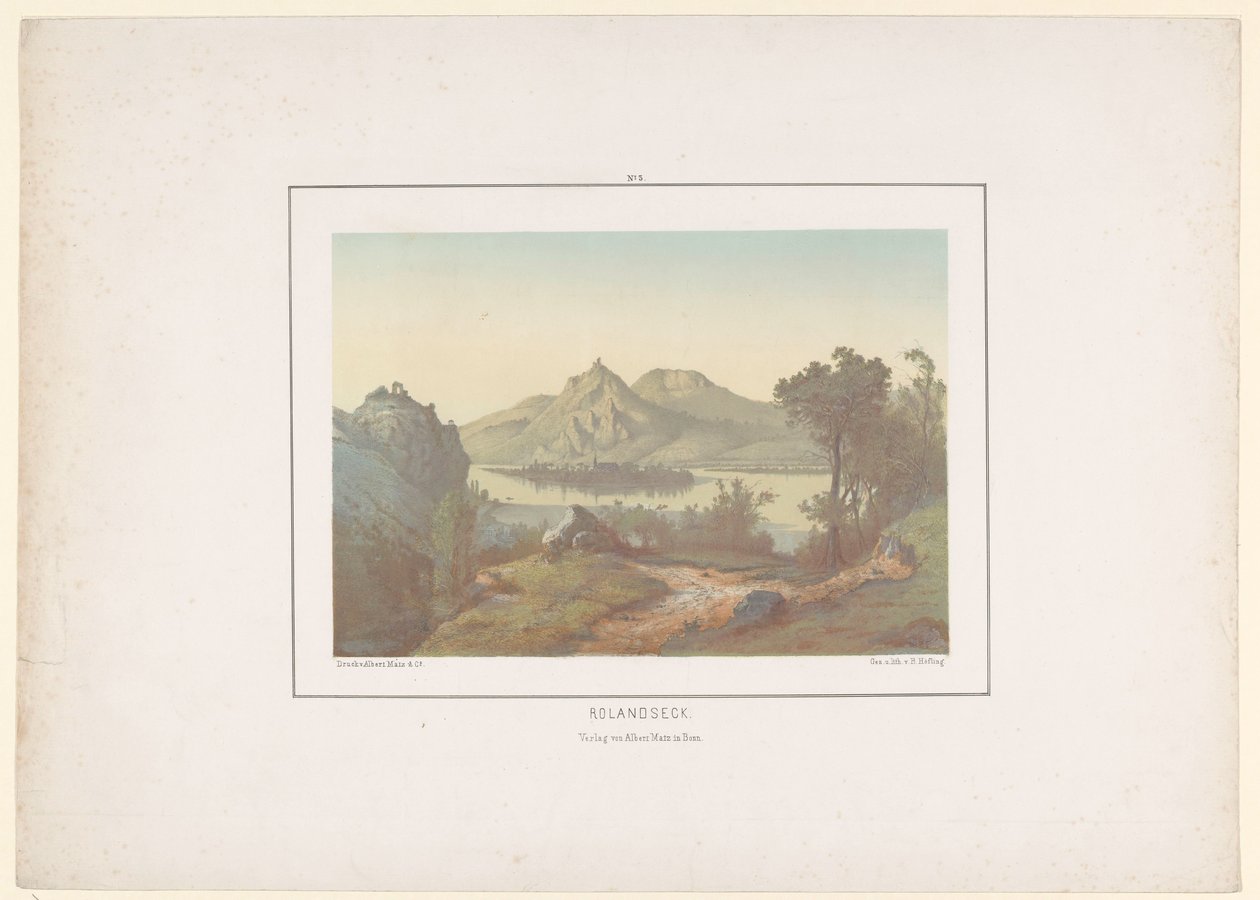 Rolandseck Rolandseck'in görünümü (nesne üzerindeki başlık) by Bernhard Höfling