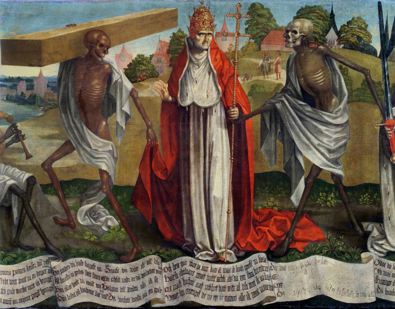 Danse Macabre: Pope (detay) (bkz. 197685, 197686) by Bernt Notke