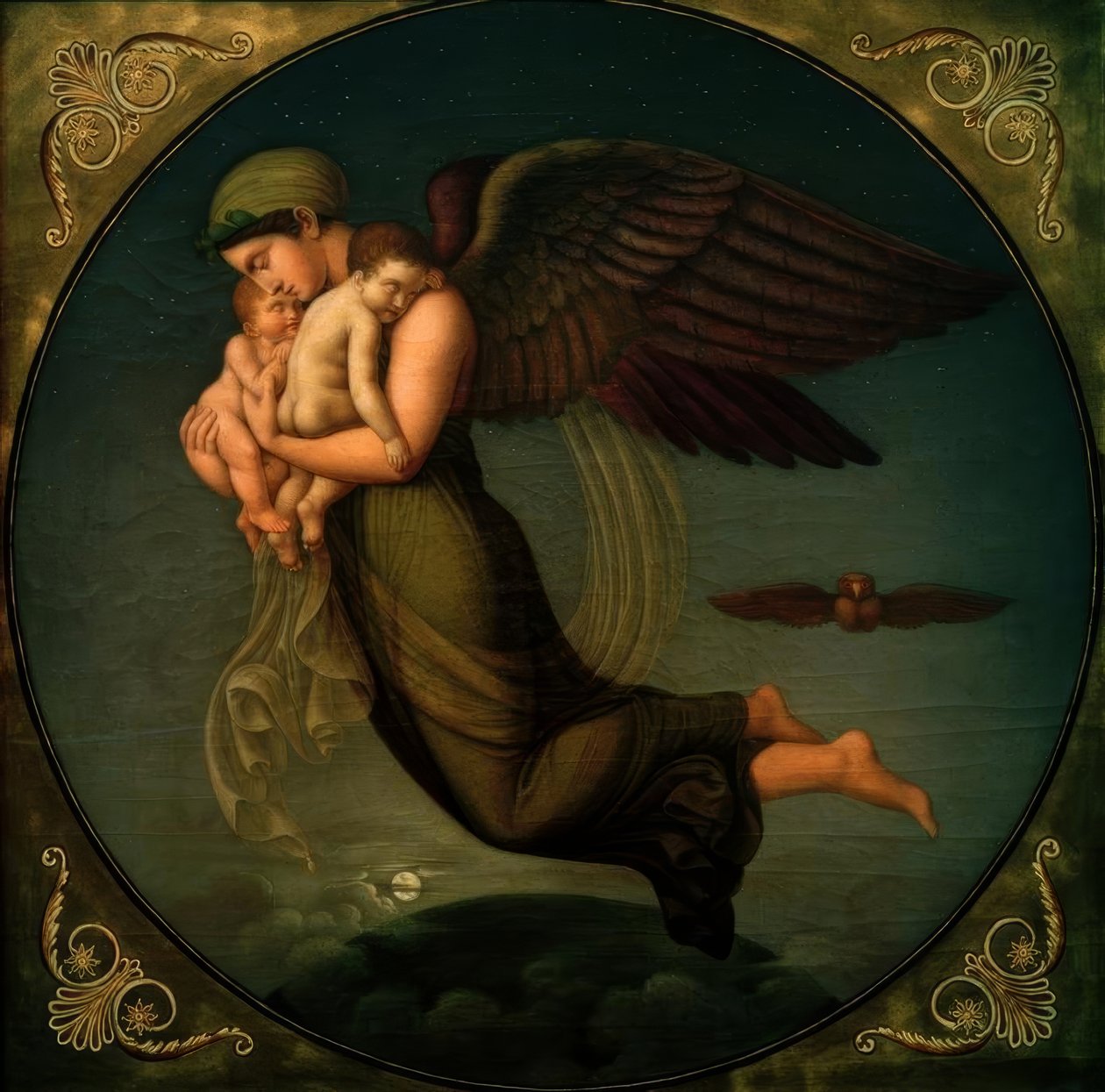 A.Senff, Die Nacht mit ihren Kindern by Bertel Thorvaldsen