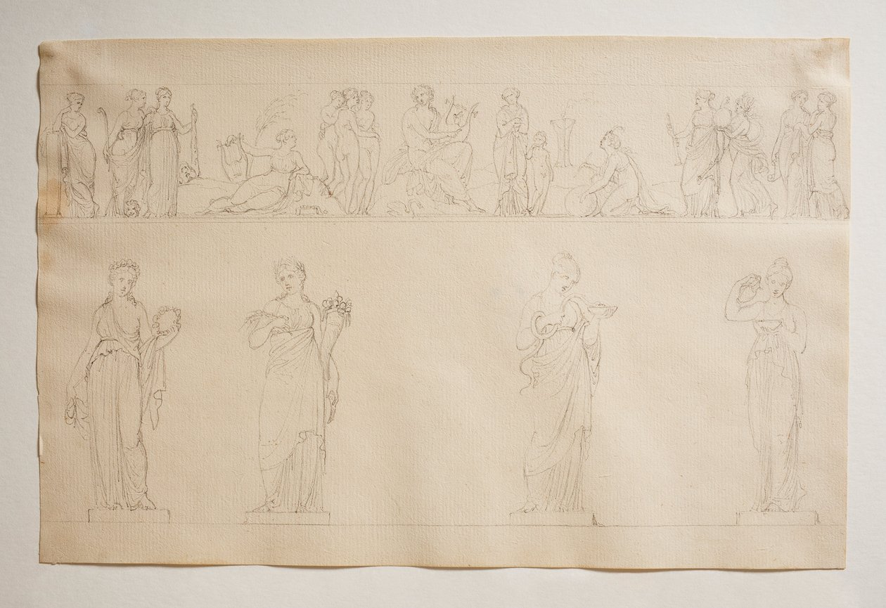 Apollon, Güzeller ve İlham Perileri by Bertel Thorvaldsen