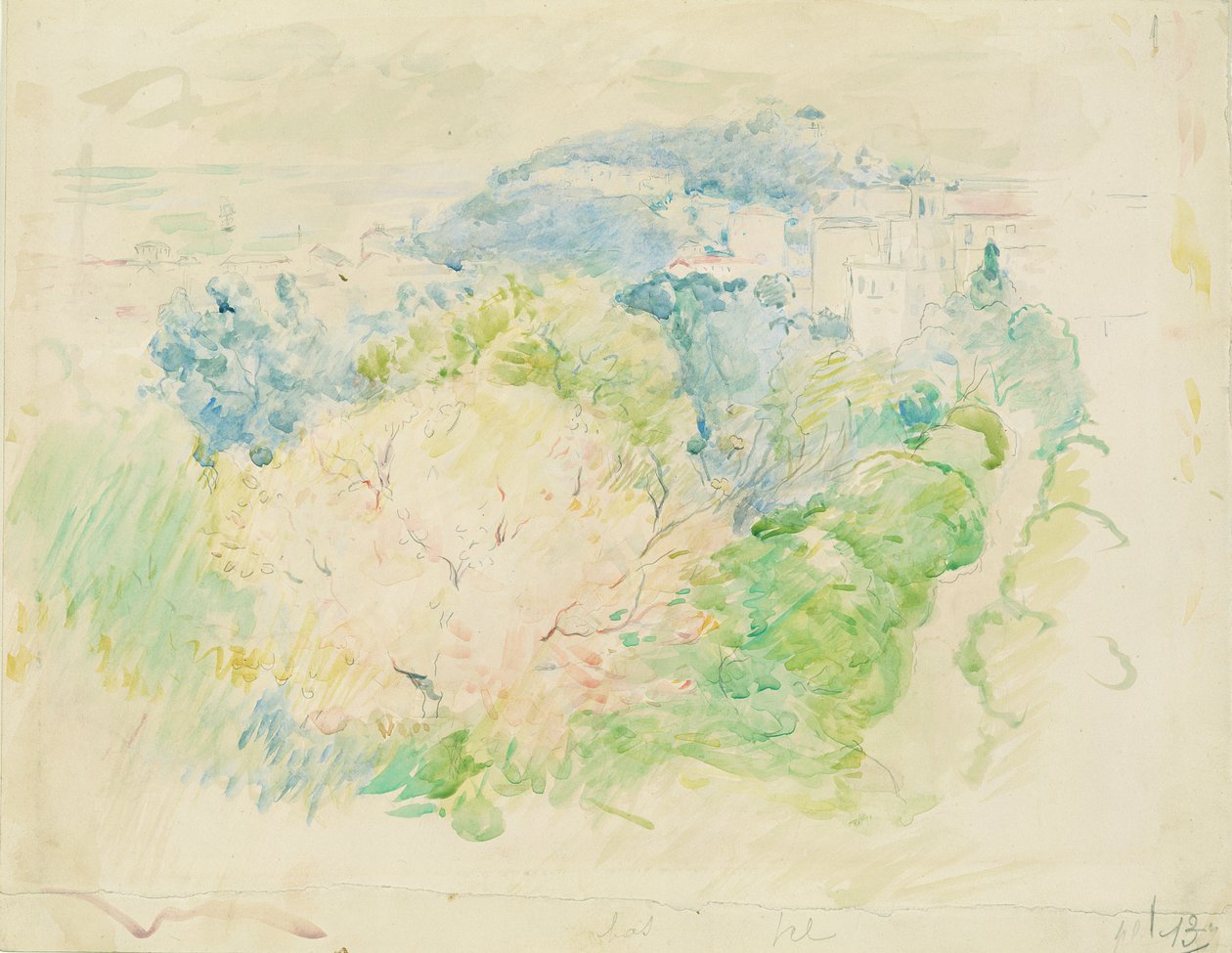 Şatolu Dağ, 1888 by Berthe Morisot