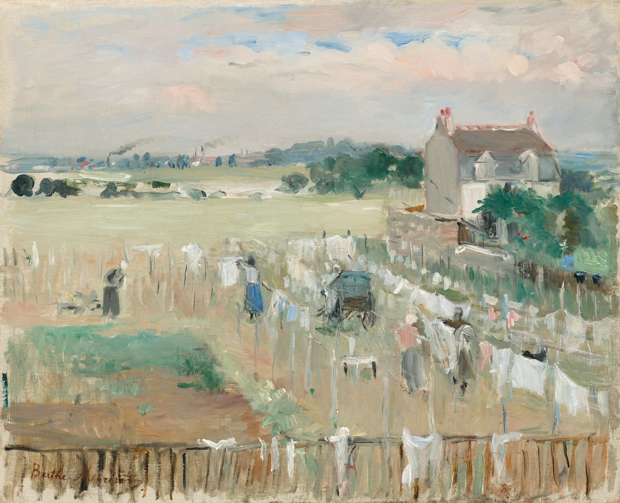 çamaşırcı by Berthe Morisot