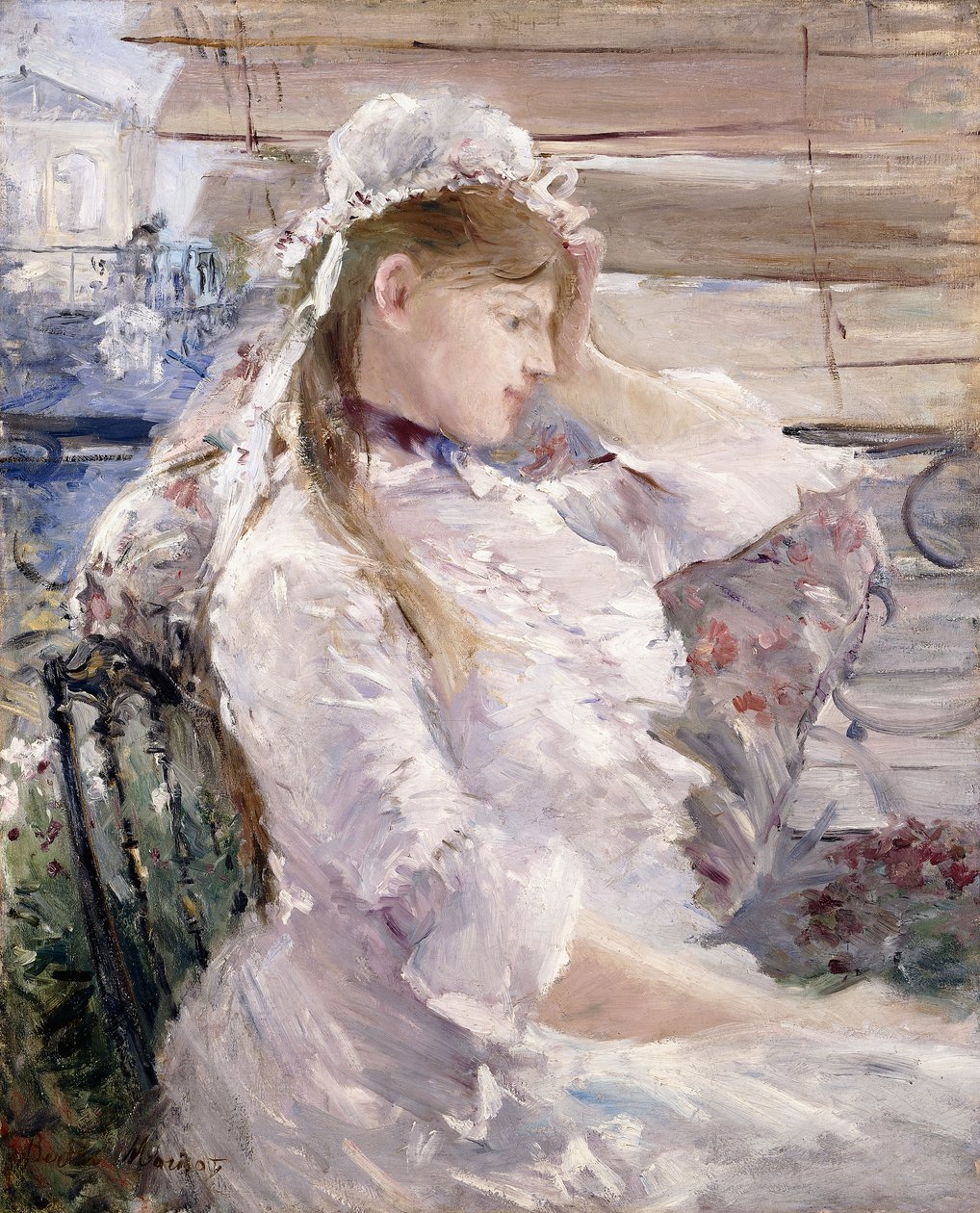 Perde Arkası, 1879 by Berthe Morisot