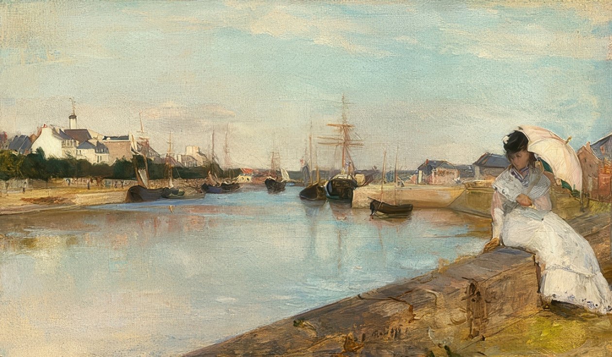 Lorient limanı. 1869 by Berthe Morisot