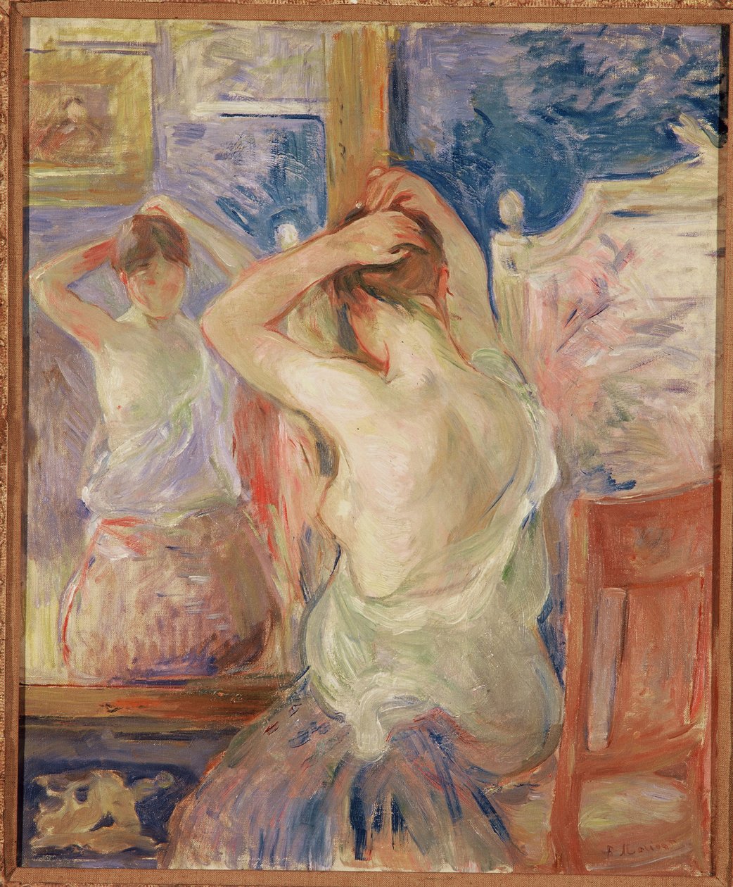 Ruhun önünde, 1890 by Berthe Morisot