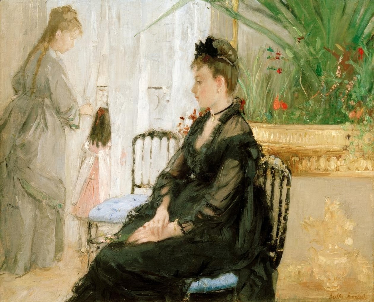 İç mekan by Berthe Morisot